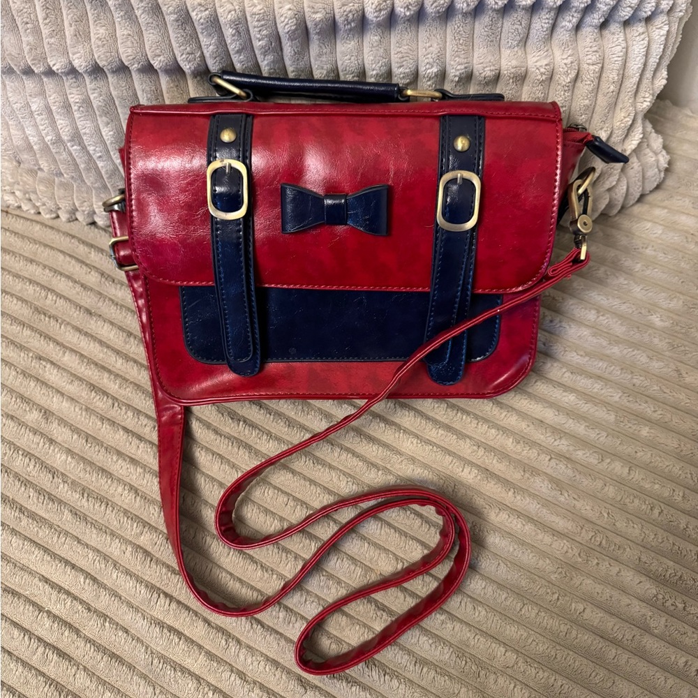 Vintage Crossbody Messenger Satchel Purse